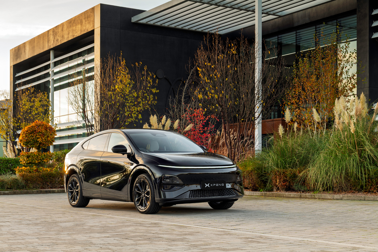 Xpeng G6 Performance first drive static graffiti house front