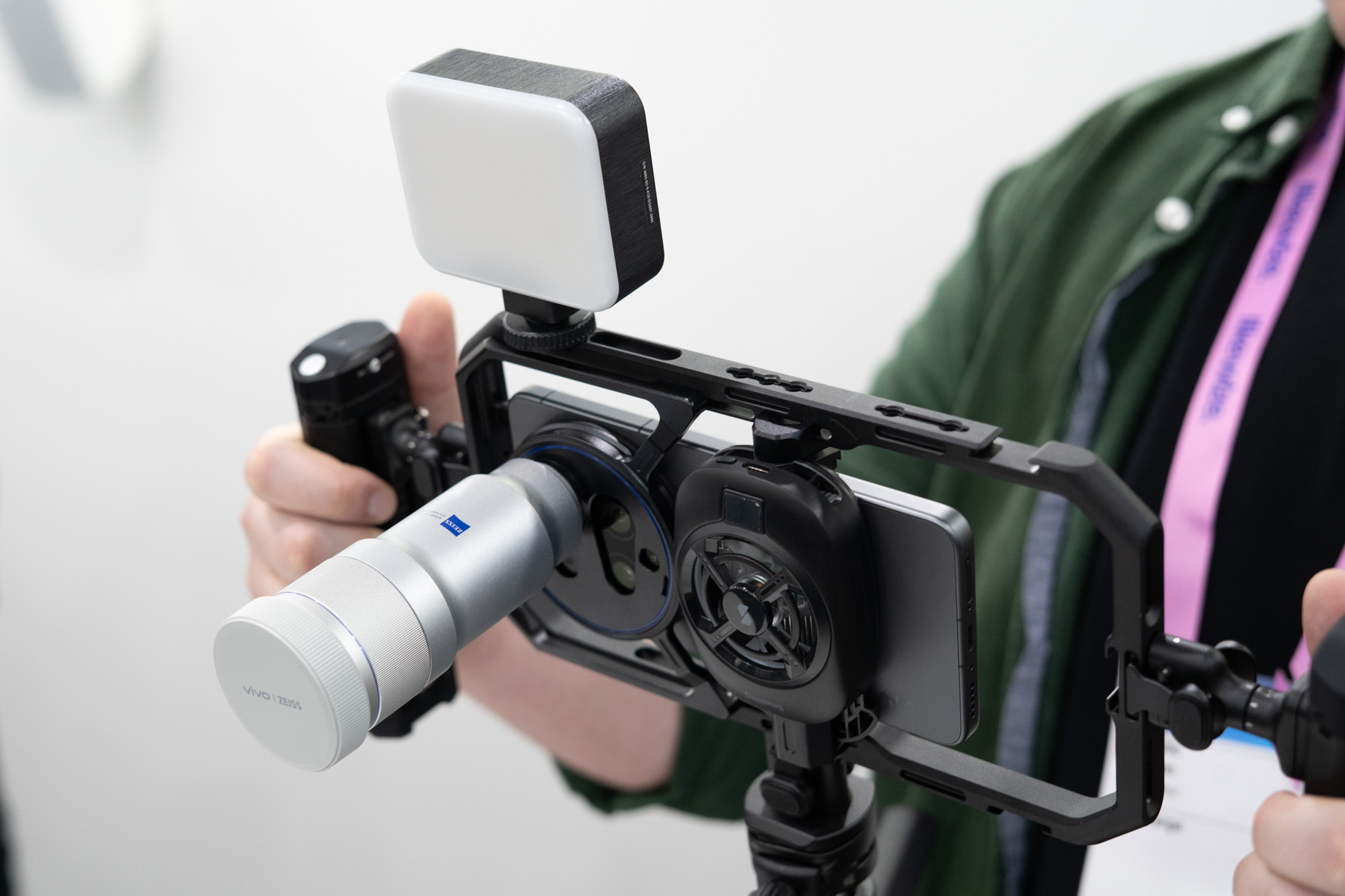 Vivo X300 Ultra with pro video rig.