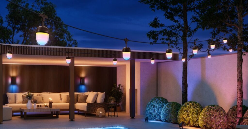 Every bulb on Govee’s new outdoor string lights can display multicolor effects