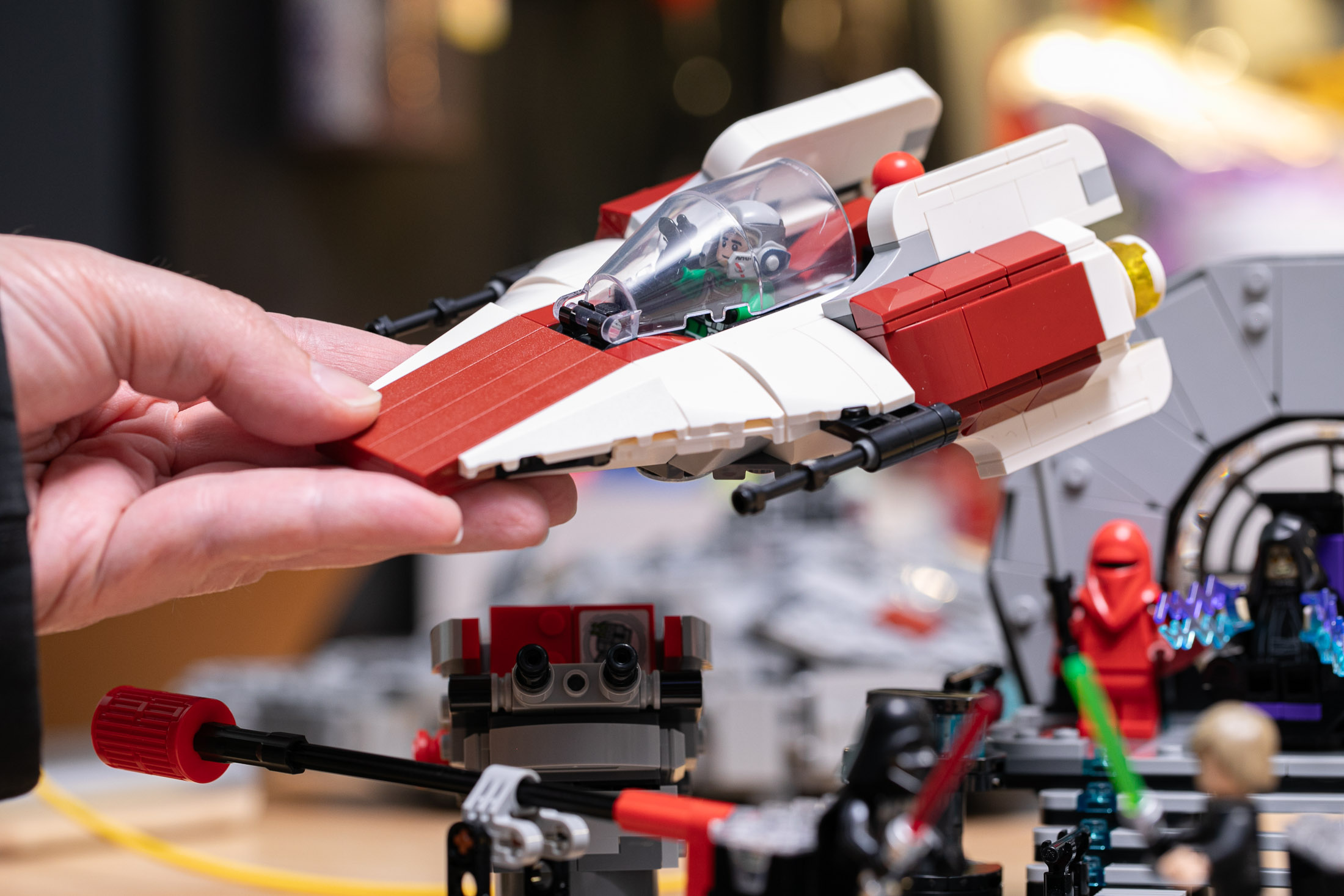 The A-wing that comes with the $160 Throne Room set is beautifully designed.