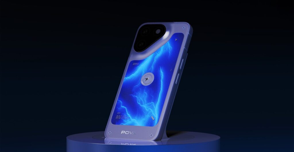 Tecno’s latest concept phone is lit by neon
