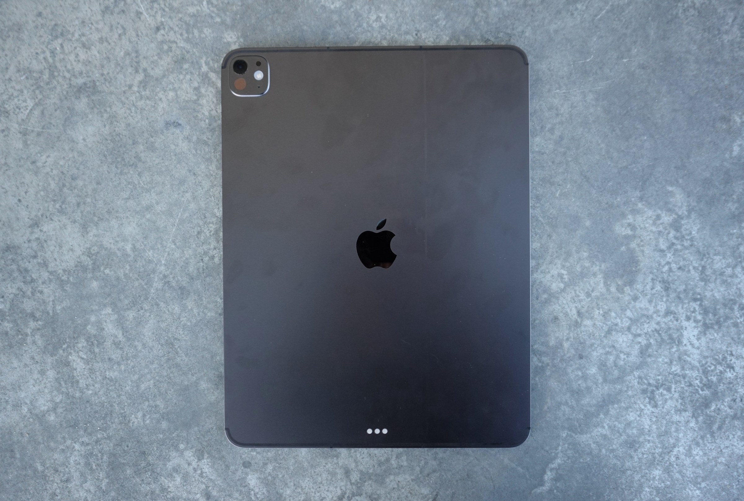 A photo of the backside of the iPad Pro.