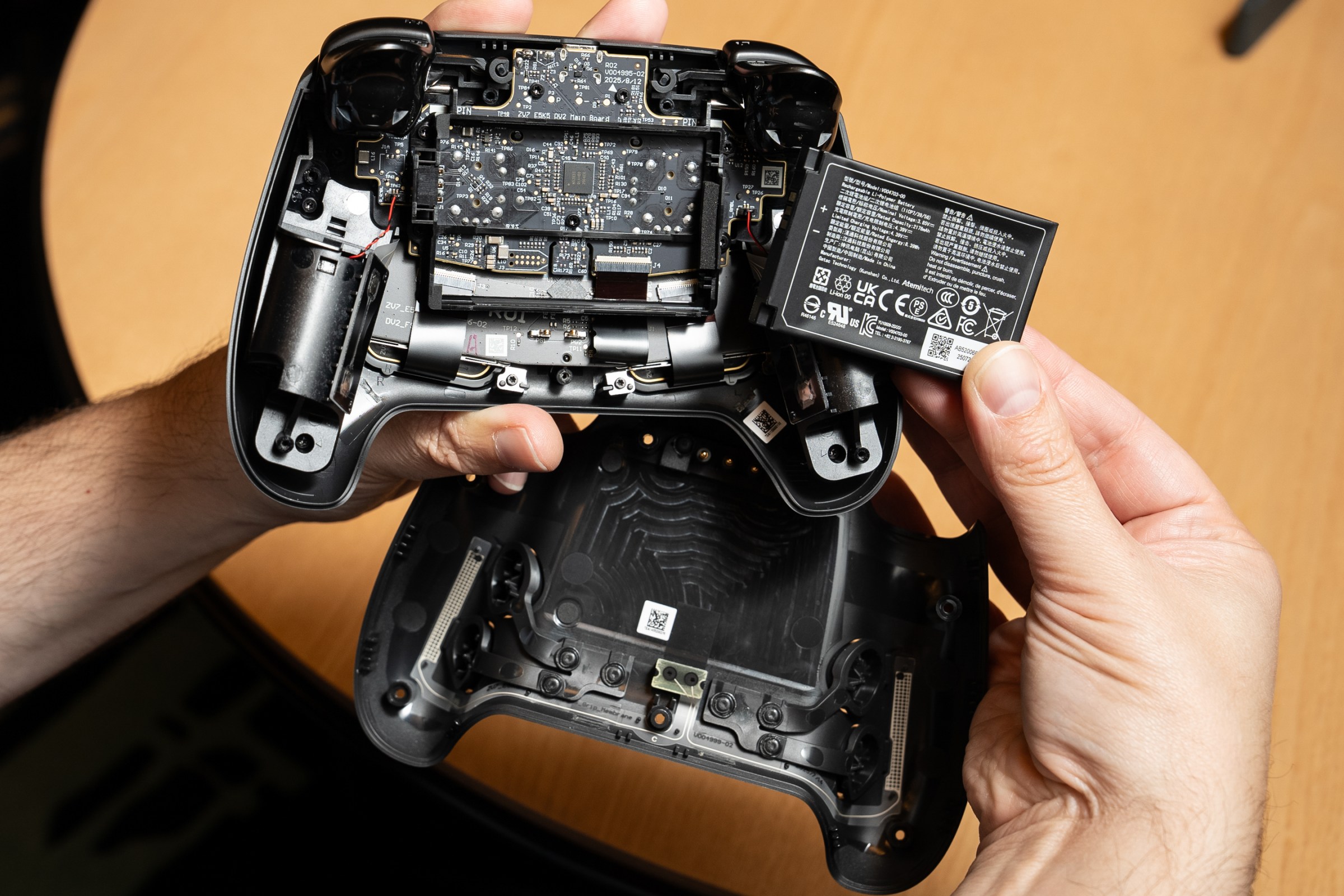 The Steam Controller opened up.