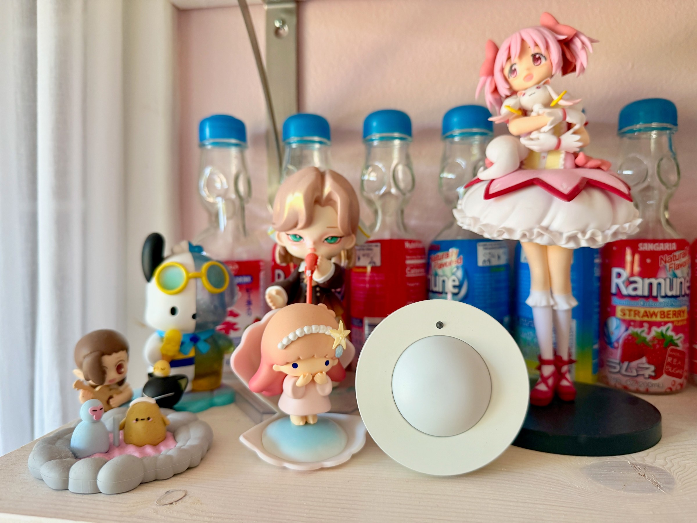 I paired Ikea’s Myggspray motion sensor with the lamp to turn it on and off based on motion.