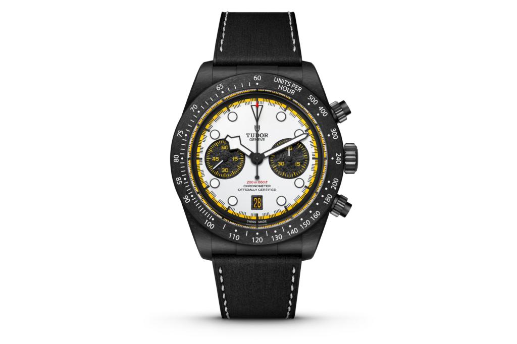 Black Bay Chrono "Carbon 26" on white background