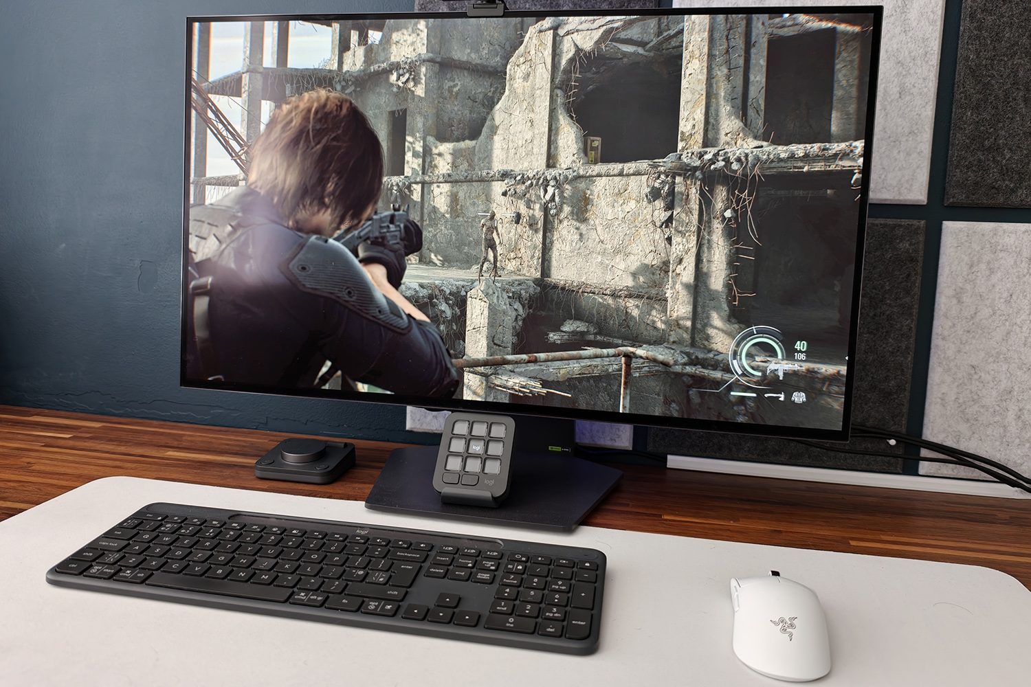 RE Requiem gaming monitor