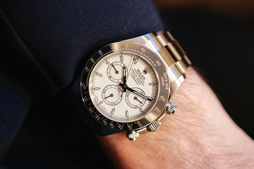 Cosmograph Daytona – Oystersteel and platinum on wrist