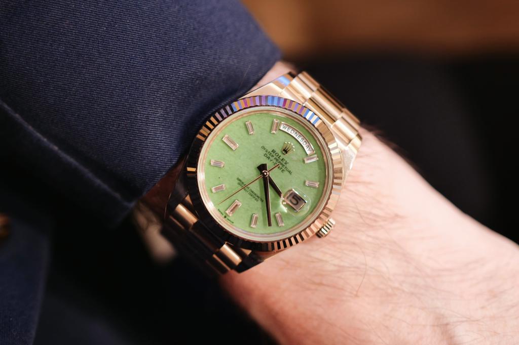 Day-Date 40 – Jubilee Gold on wrist