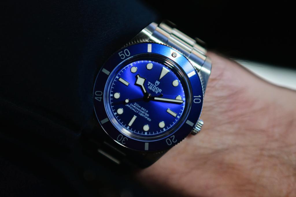 Tudor Black Bay 54 Blue on wrist