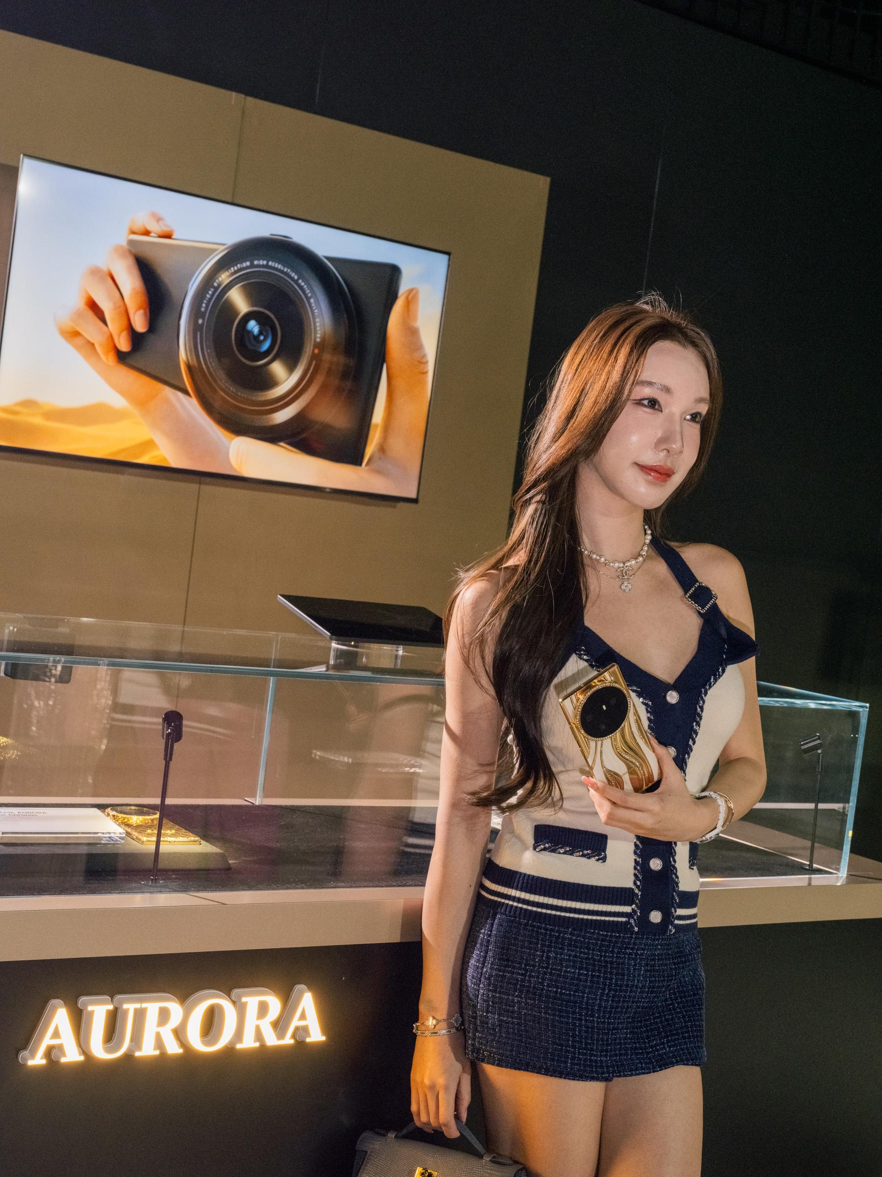 An Influencer with a Dreame Smart Phone at the Dreame NEXT event during the Silicon Valley Summit at the Palace of Fine Arts on April 29, 2026 in San Francisco, CA.