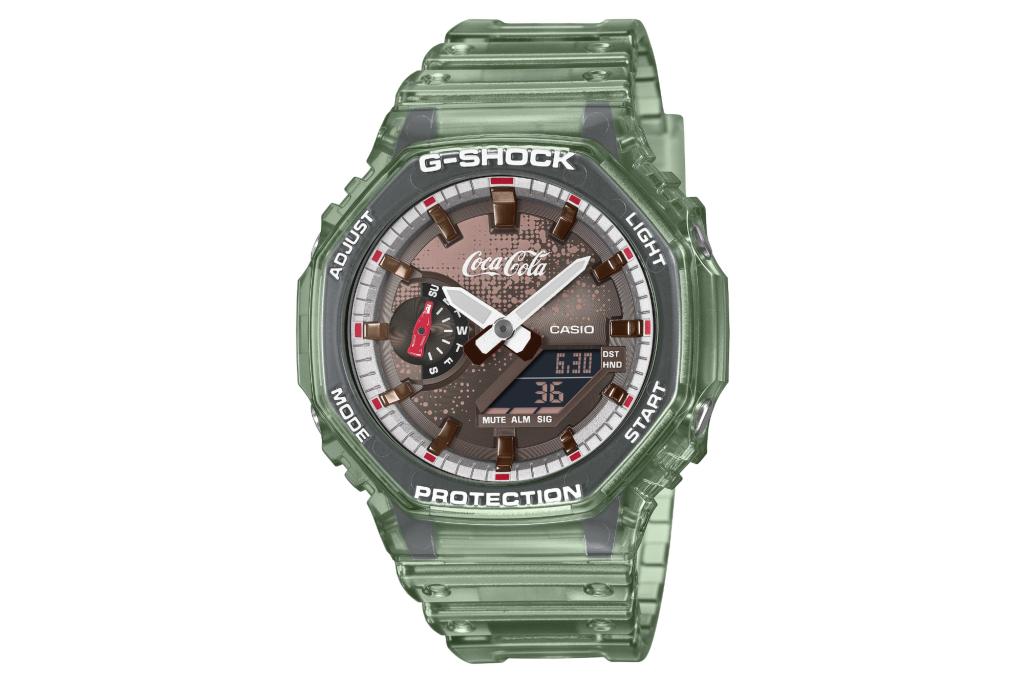Coke Cola G-shock on white background