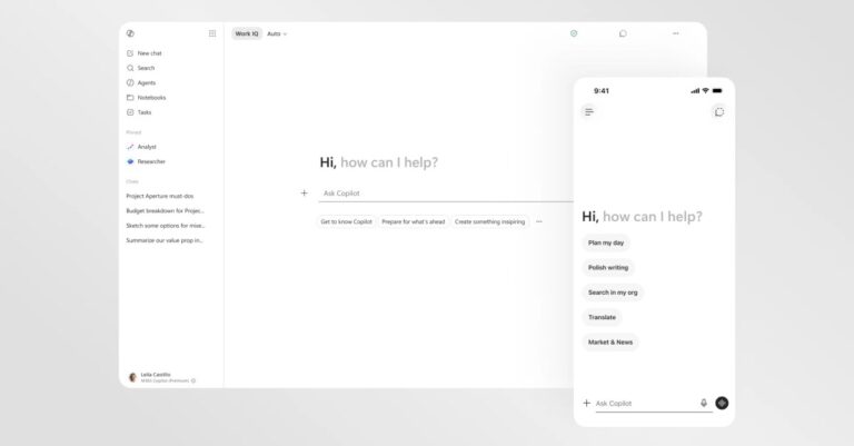Microsoft 365 Copilot gets a speed boost and cleaner design