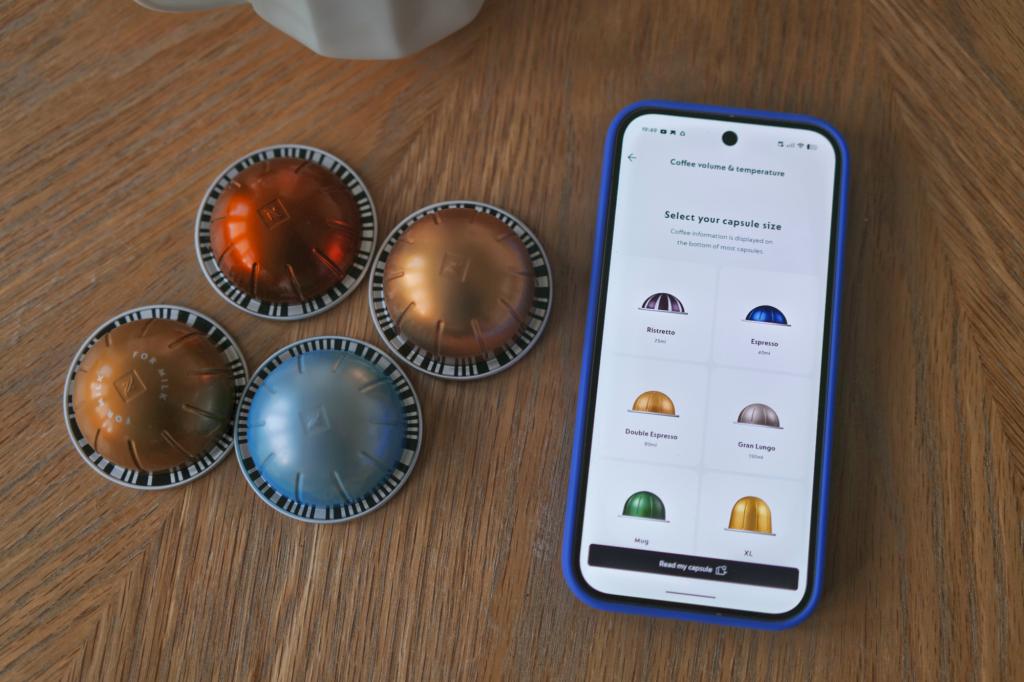 Nespresso Vertuo Up app