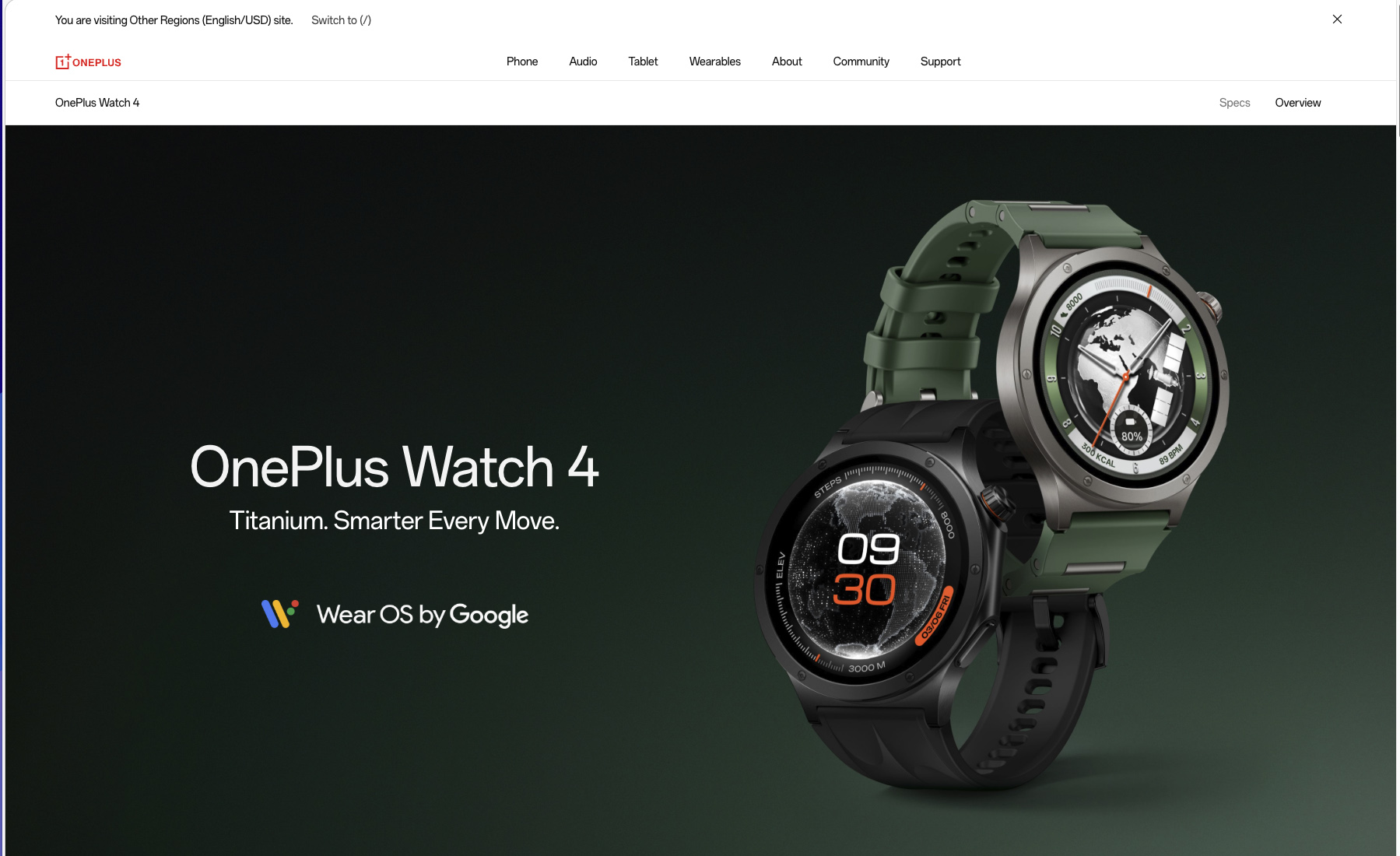 OnePlus Watch 4 website