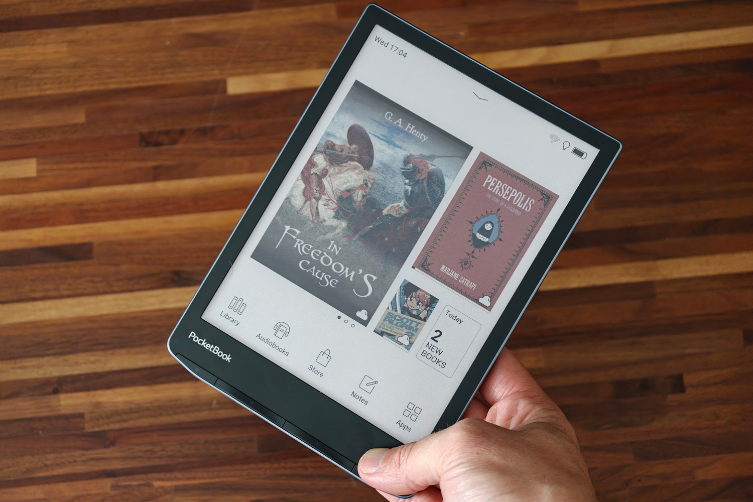 PocketBook InkPad Color 3 review homescreen