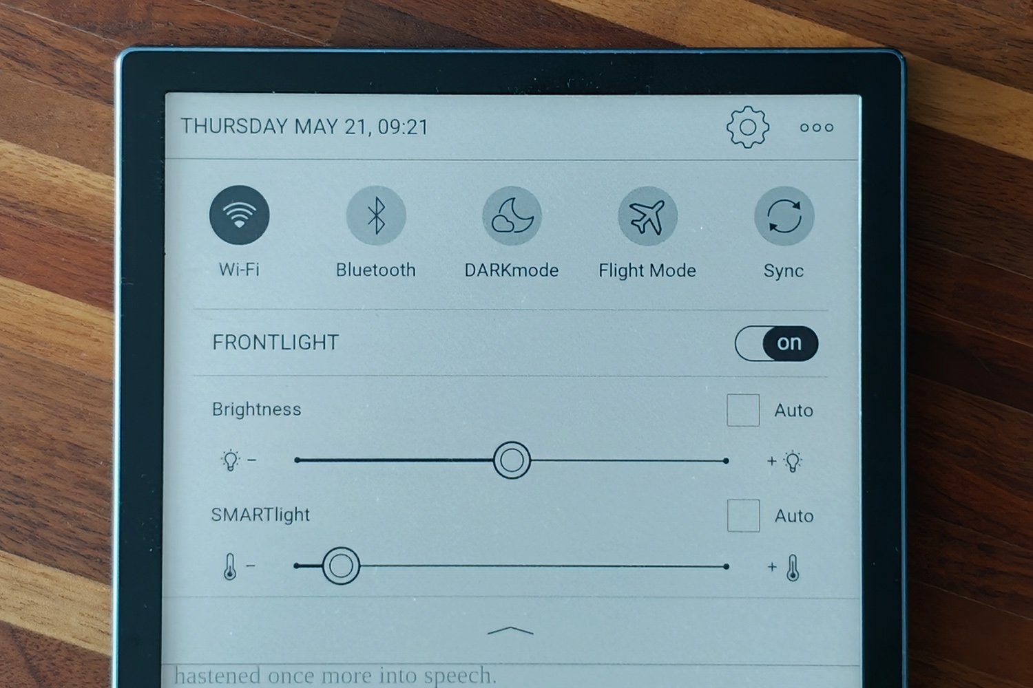 PocketBook InkPad Color 3 review settings