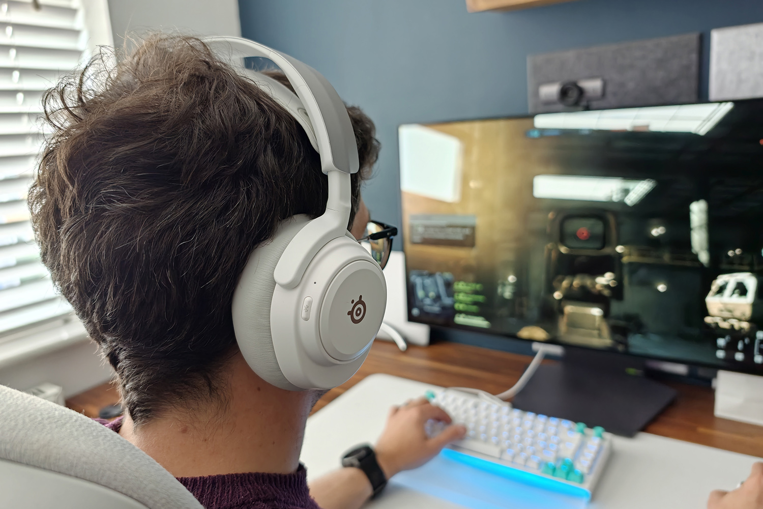 Steelseries Arctis Nova Pro Omni review wearing gaming