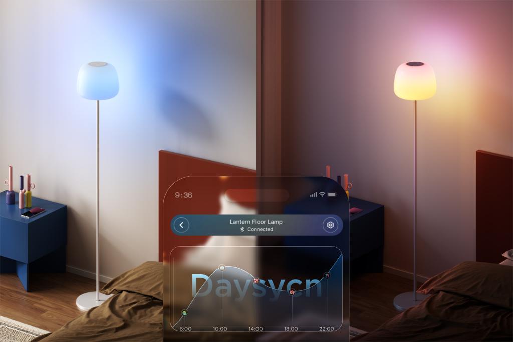 Govee Lantern Floor Lamp daysync