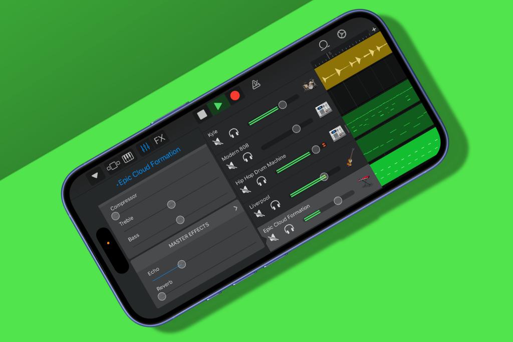 GarageBand mixing