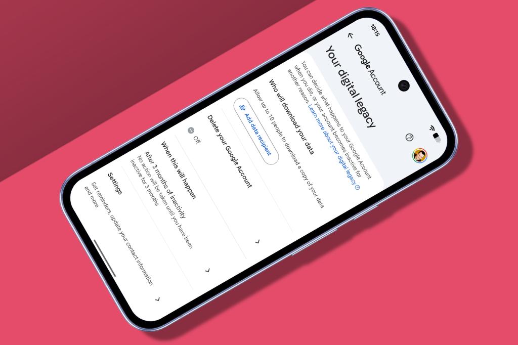 Google Your Digital Legacy page
