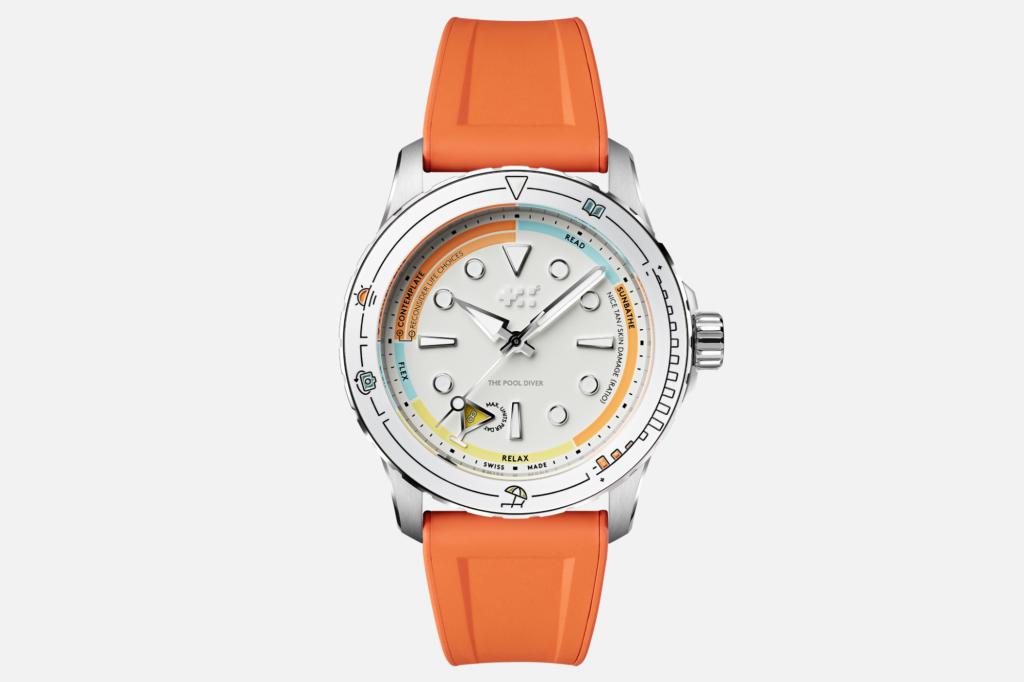 C60 Pool Diver x seconde/seconde/ on white background