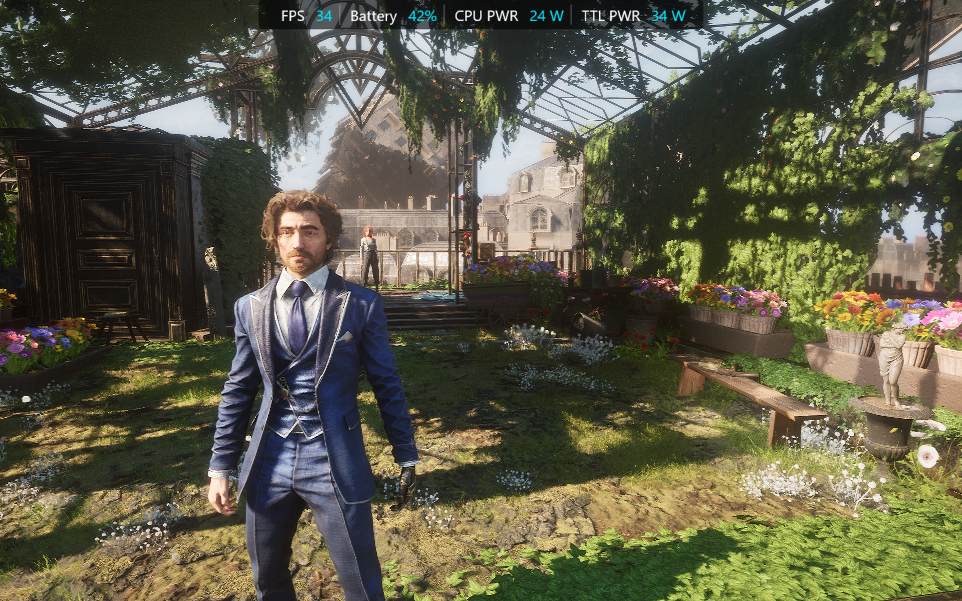 A screenshot of Clair Obscur: Expedition 33 on an MSI Claw EX AI Plus.