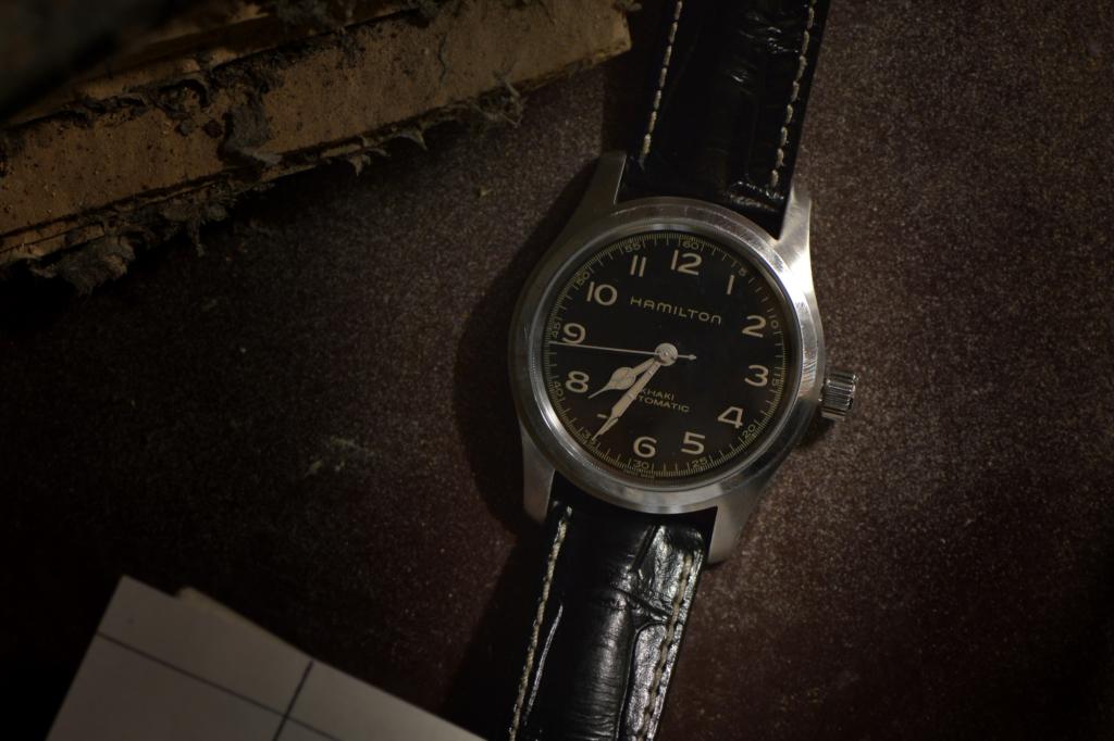 Hamilton Khaki Field Murph on desk