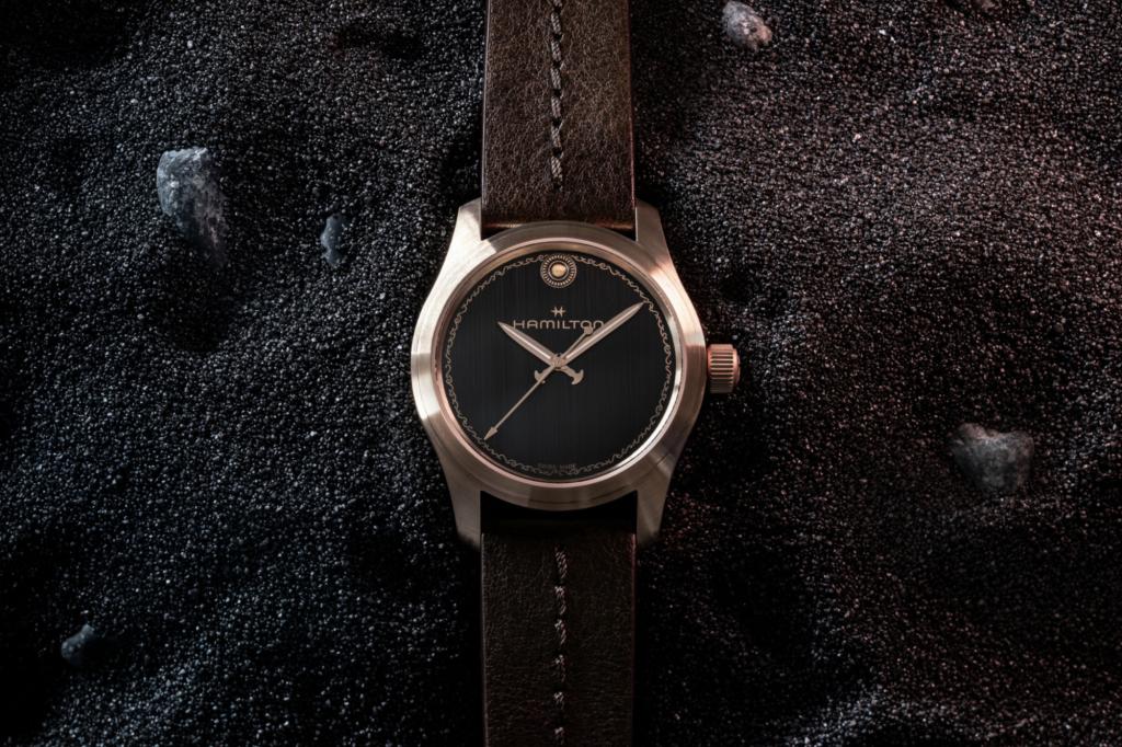 Hamilton Khaki Field Auto The Odyssey Limited Edition on sand