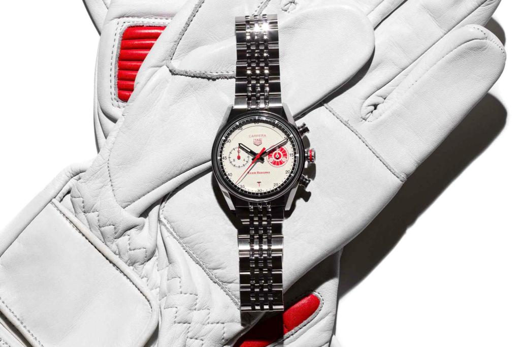 TAG Heuer Carrera Chronograph x Team Ikuzawa on racing glove