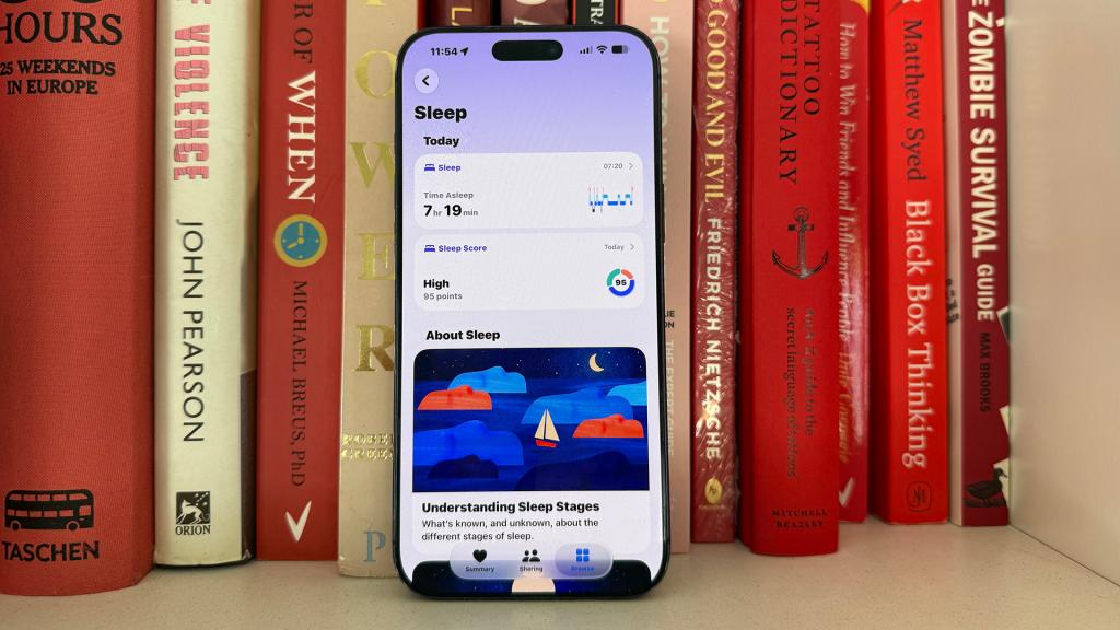 Apple Watch Series 11 sleep data on Health app