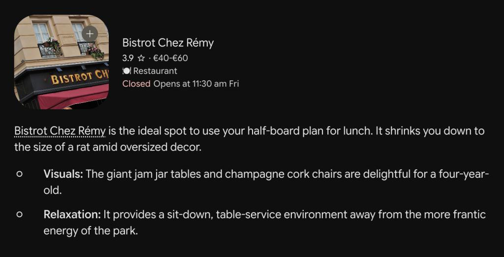 Gemini restaurant review