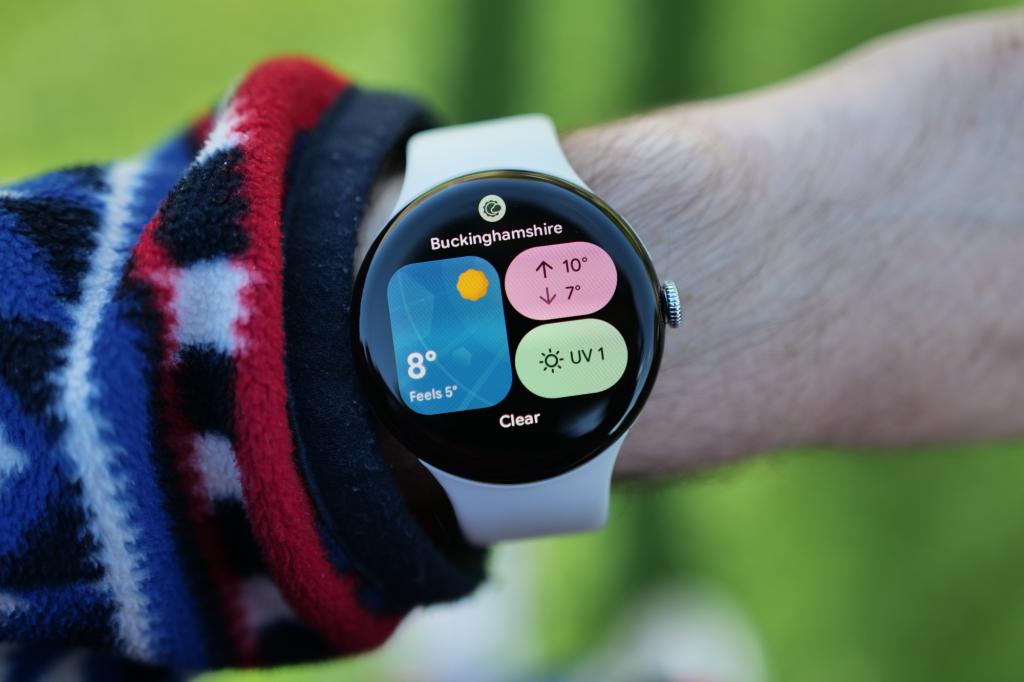 Google Pixel Watch 4 on wrist