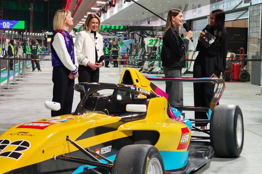 Lego F1 Academy reveal car and driver
