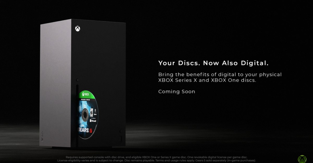 Xbox announces disc-to-digital feature that digitizes your physical games