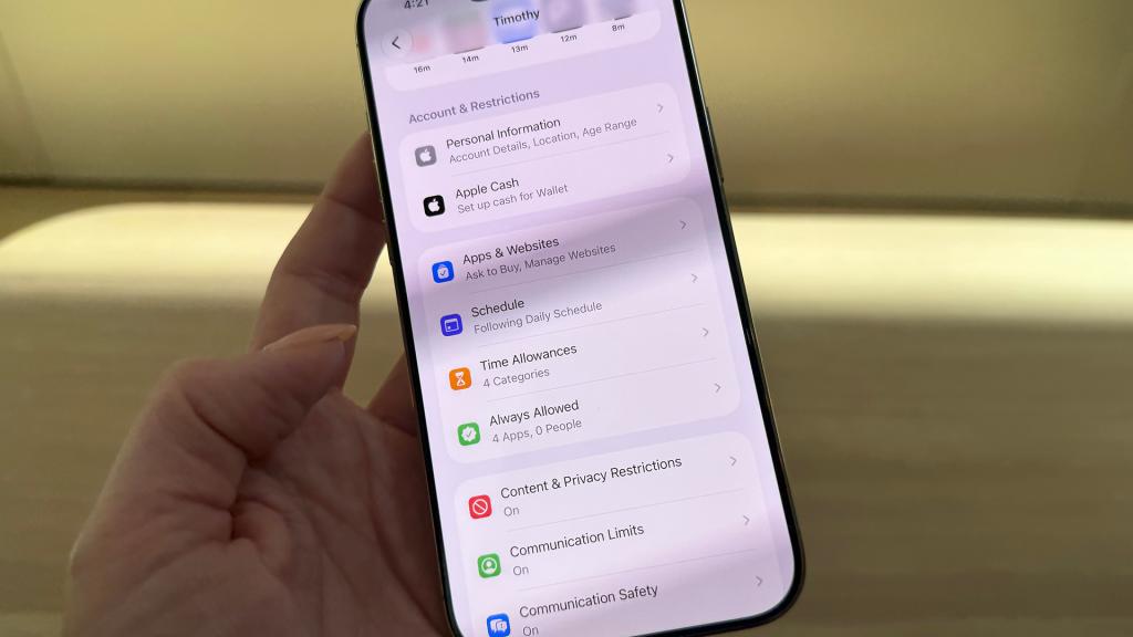 iOS 27 parental controls