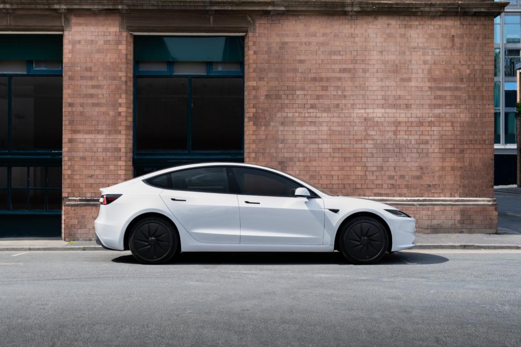 Tesla Model 3 on road