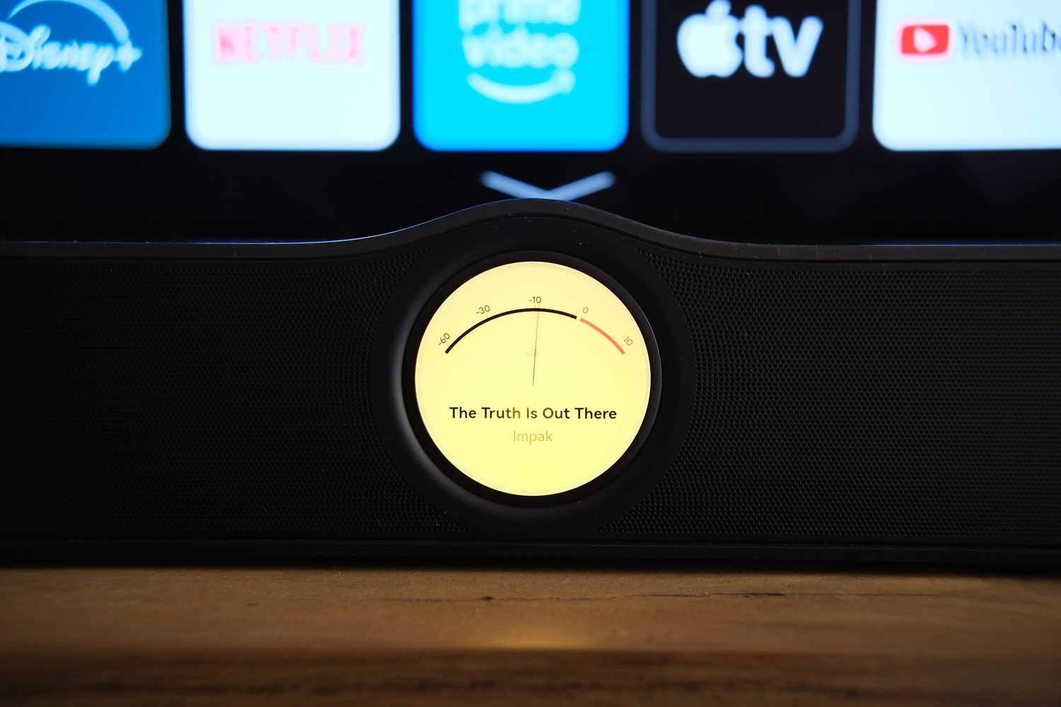 WiiM Bar review VU meters