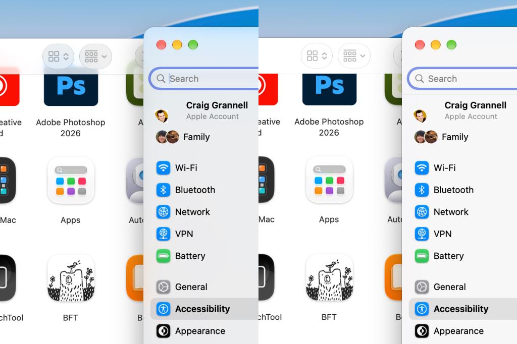 Compare reduce transparency