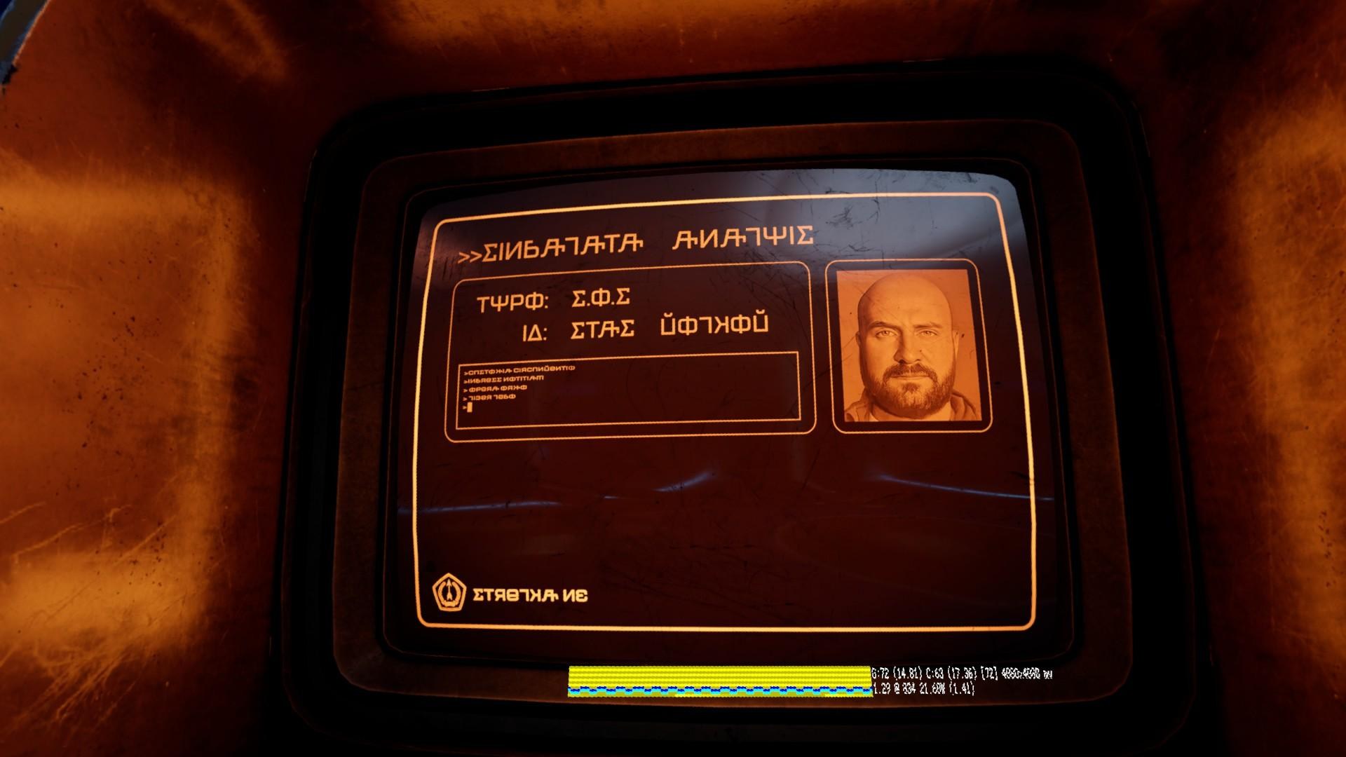 A screenshot of Red Matter 2 shows off the scratches on the monitor Sean described.