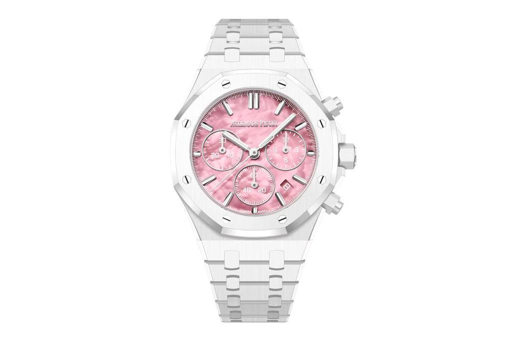Audemars Piguet Royal Oak Selfwinding Chronograph "Serena Williams" on white background