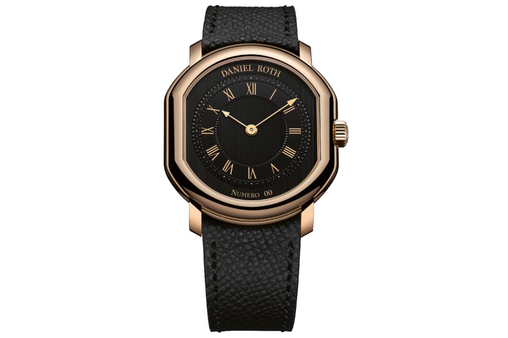 Daniel Roth Extra Plat Rose Gold Gilt on white background