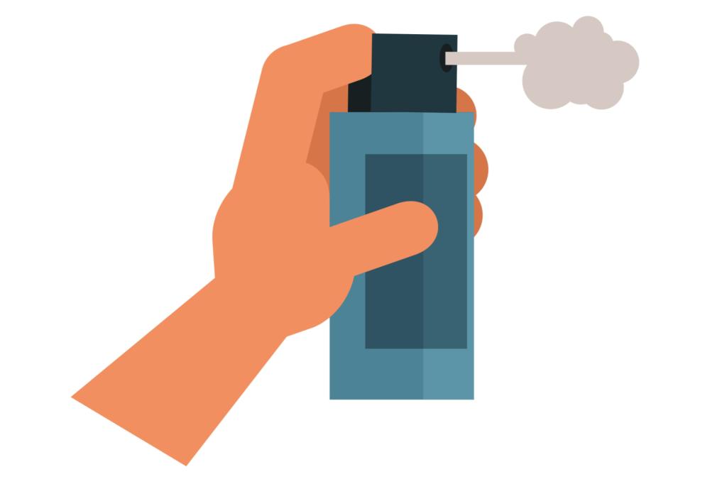 Illustration of deodorant can
