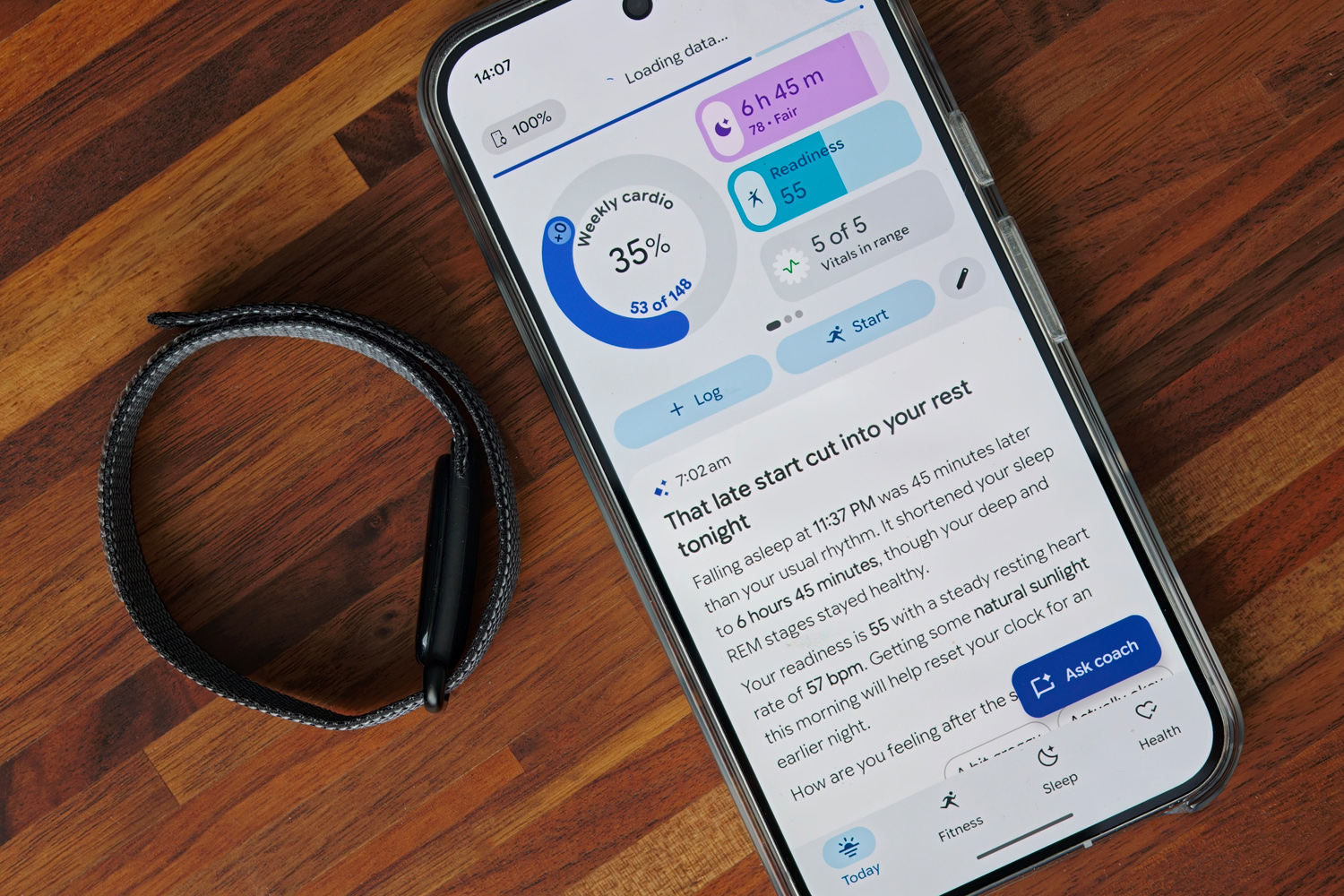 Google Fitbit Air review with app