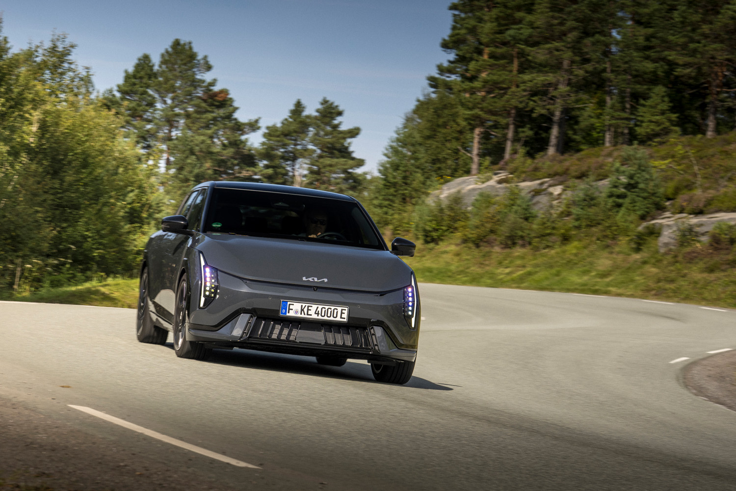 Kia EV4 GT drive tracking front