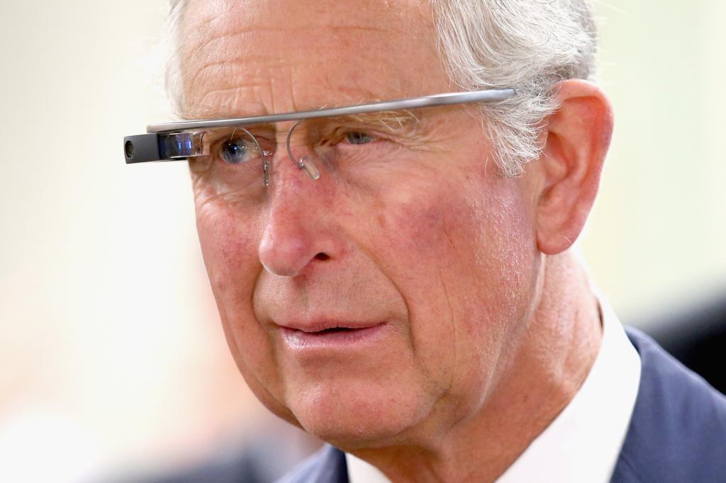 King Charles II wearing Google Glass