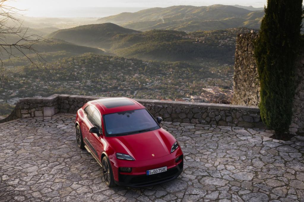 Porsche Macan GTS EV review static front