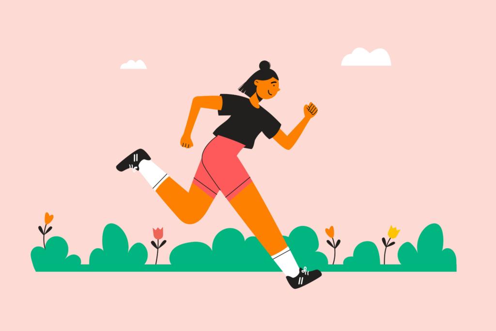 Running illustration