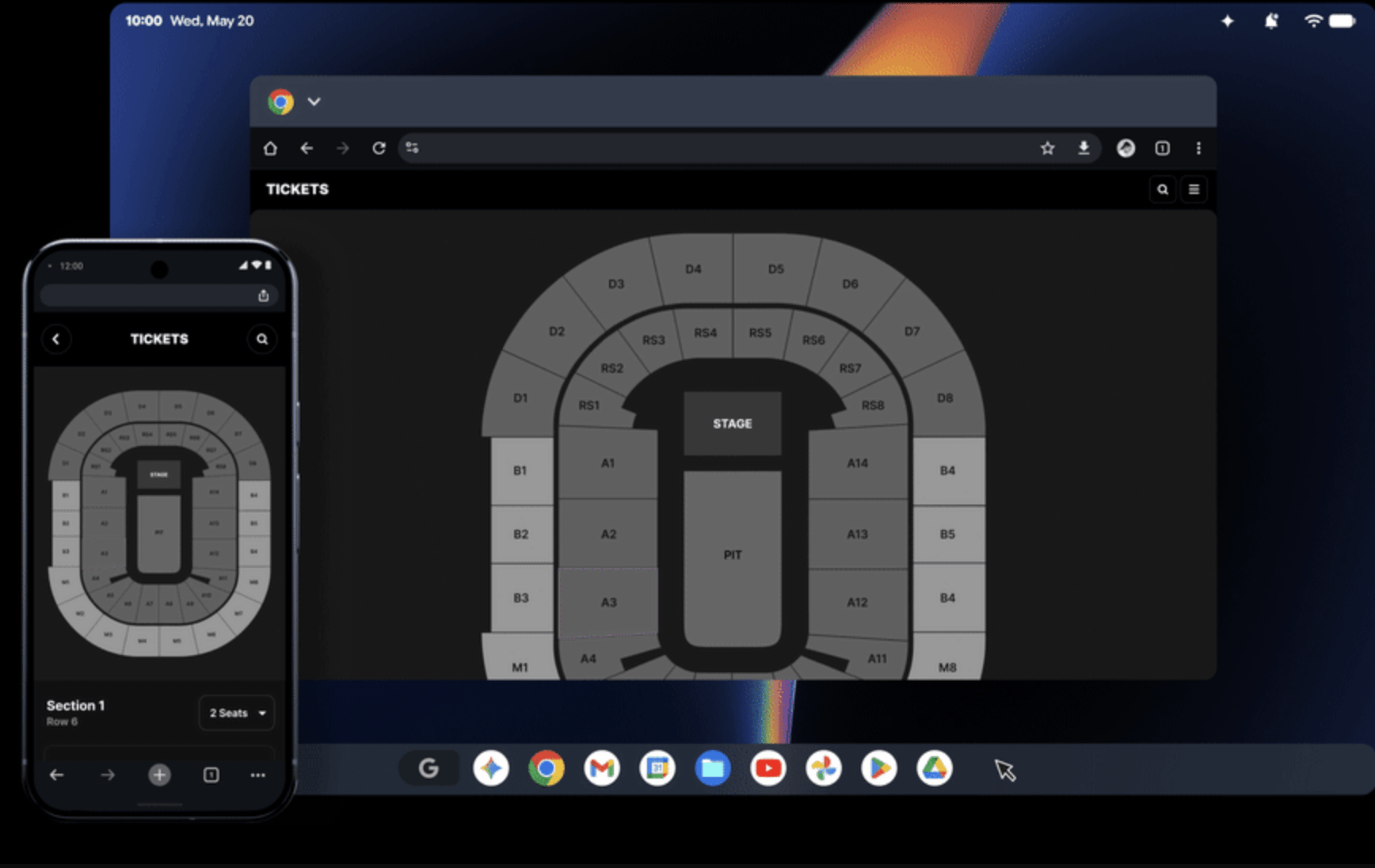 <em>Continue On moves what you’re doing on a mobile app over to a Googlebook.</em>