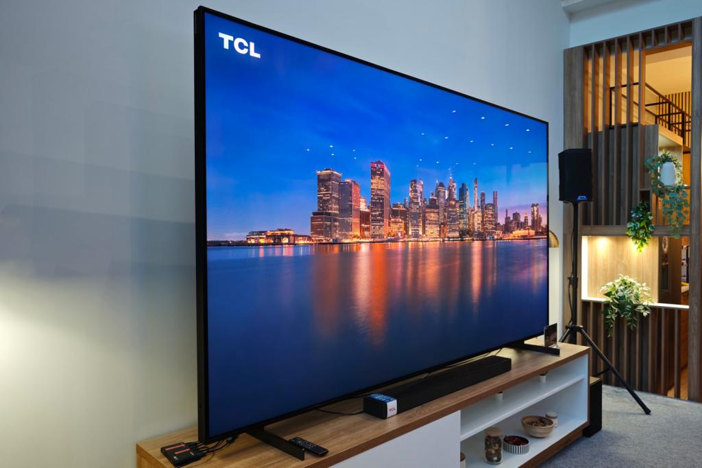 TCL 115in TV left