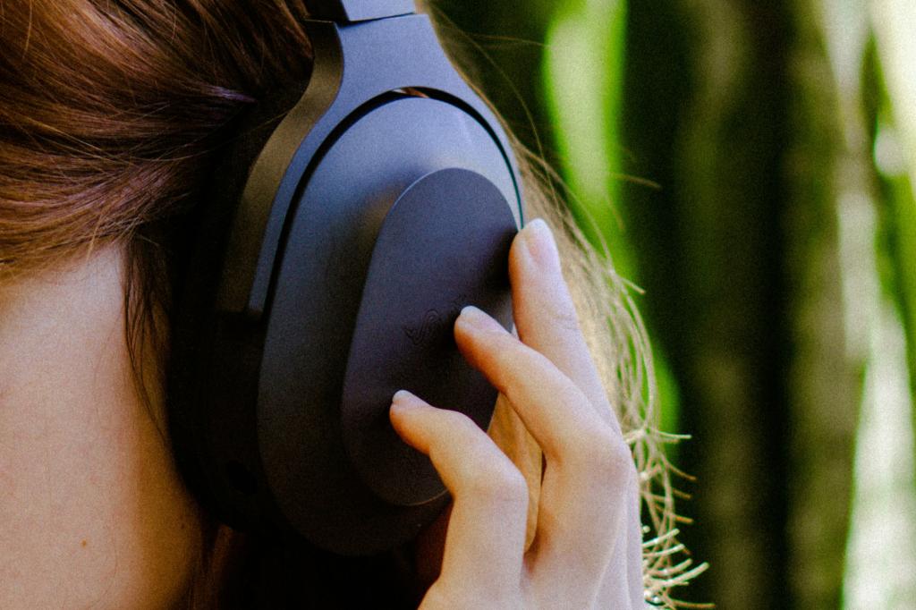 Headphones close up